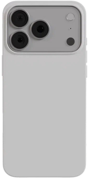 Чехол AceCase Soft Shell для iPhone 17 Pro Max белый