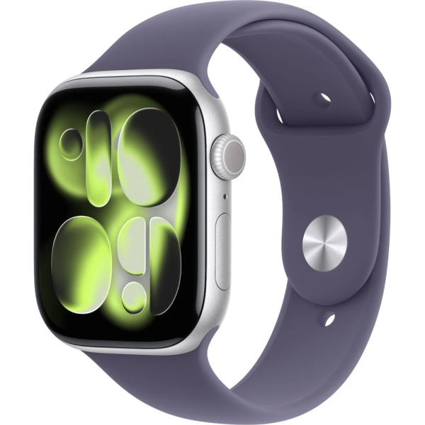 Смарт-часы Apple Watch Series 11 42mm серебристыйфиолетовый 46 резина 1